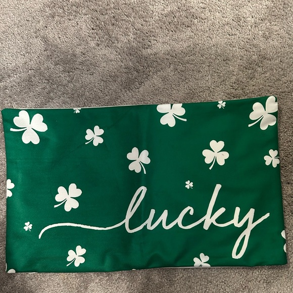 ☘️☘️St Patricks Day Lumbar Pillow Covers 12x20, Shamrock Decorations set of 2 - Picture 2 of 4